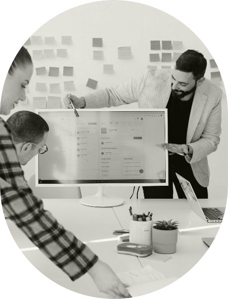 Project team planning CRM development